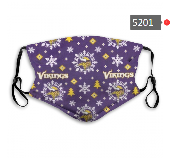 NFL Minnesota Vikings Dust mask with filter->nfl dust mask->Sports Accessory